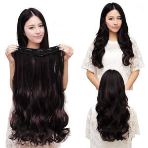 Paradise® 5 Clips ¾ Head Curly 1 Piece Hair