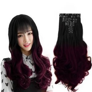 Paradise 10 pc Curly ¾ Head Hair