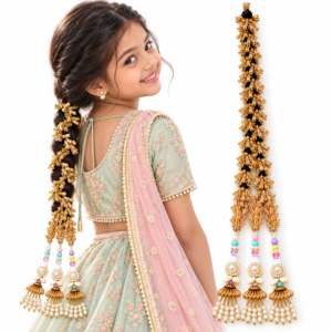 Paradise Kids Mermaid Hair Parandi, 22 Inch Pearl Tassel Braid Accessory