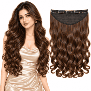 Paradise 5 clip Curly /Wavy Hair Extensions Matte Finish 24inch 200 gm